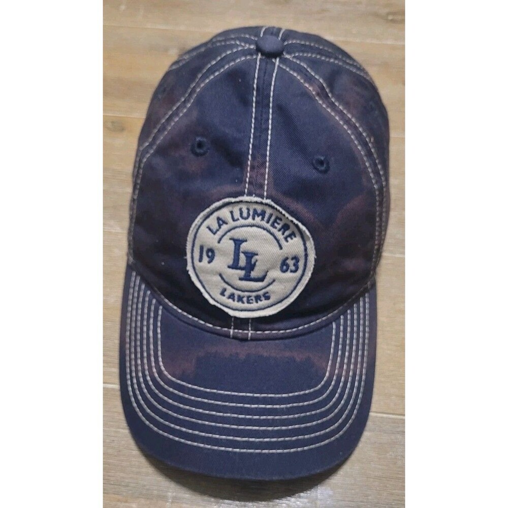 La Lumiere Lakers Hat Navy Blue Adjustable Strap Legacy Brand Cap La Porte IN